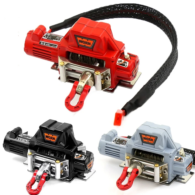 Sistema de control remoto inalámbrico de cabrestante de Metal para coche trepador de control remoto Axial SCX10 90046 Traxxas TRX4 TRX6 Gen8, piezas de mejora, 1:10