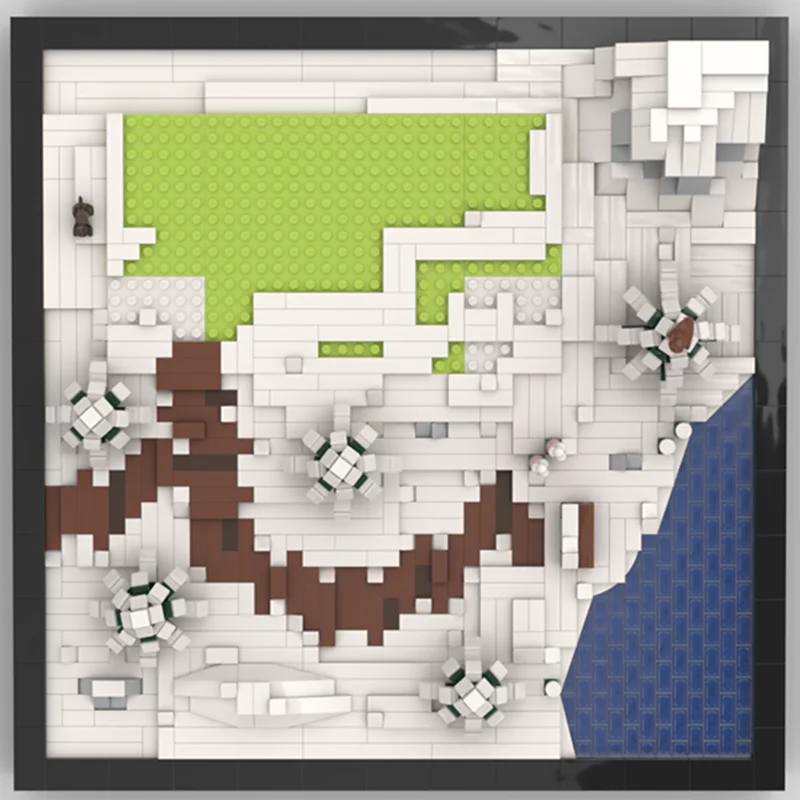 1518 Uds. MOC casa de pan de jengibre Diorama creador modelo bloques de construcción montar Idea educación ladrillo regalos de navidad juguetes cumpleaños