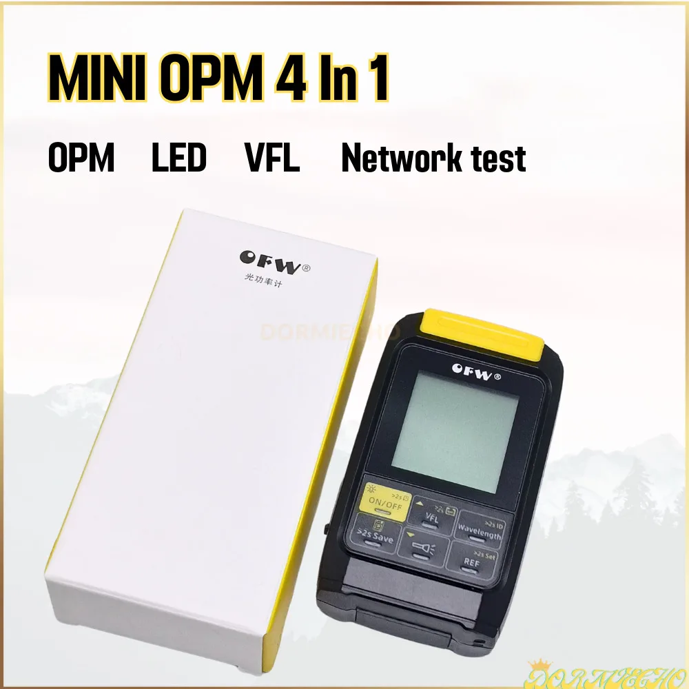 4 In1 OPM 5G OFW 10 Wavelength Optical Power Meter Visual Fault Locator Network Cable Test Fiber Tester VFL OPM 30KM FTTH 10MW