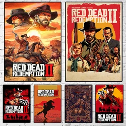 Room Decoration Home Decor Red Dead Redemption 2 Game Poster Wall Paintings Decorative Painting on Canvas Decorations Art Prints