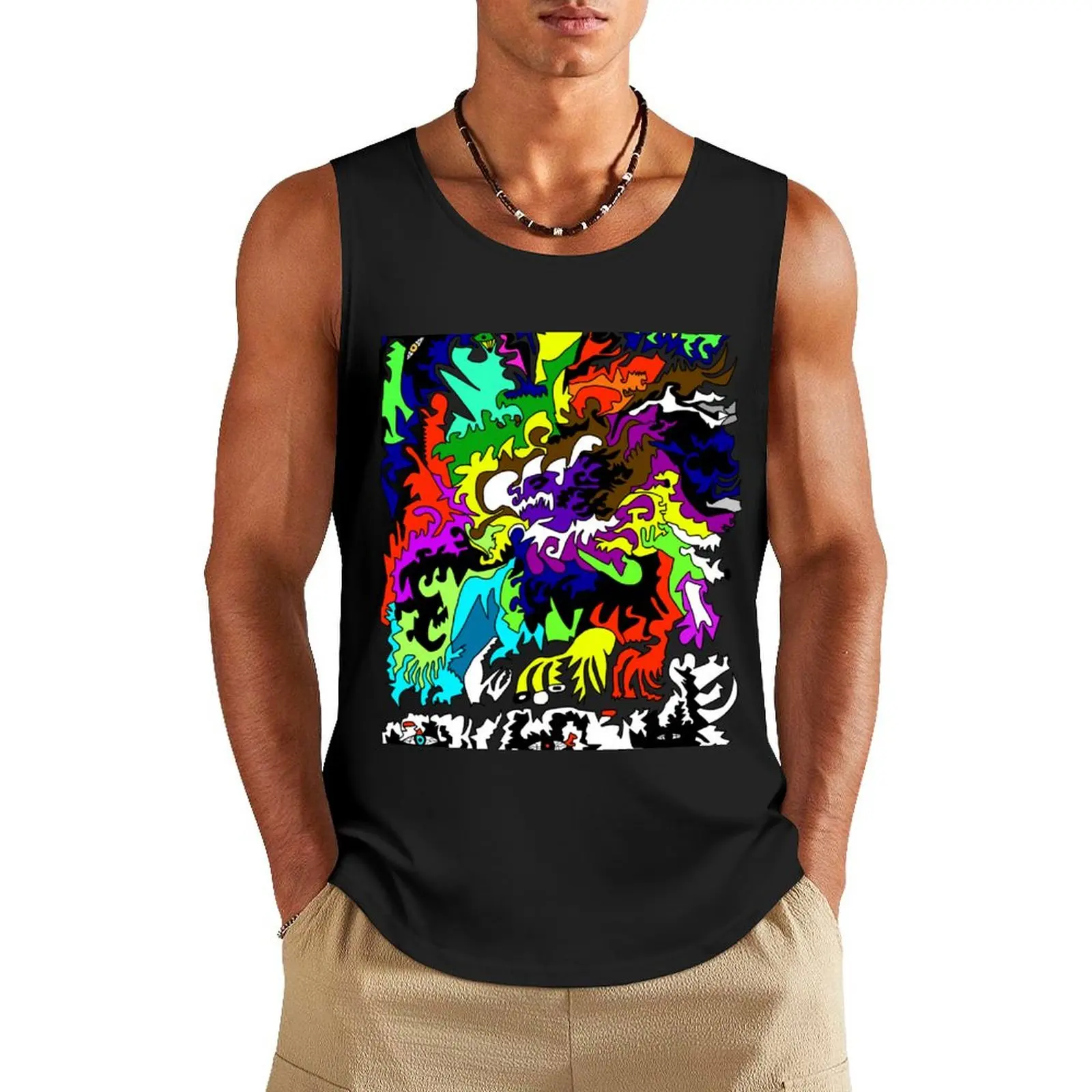 

Creatures Tank Top Gym T-shirts for men basketball clothing cotton t-shirts man