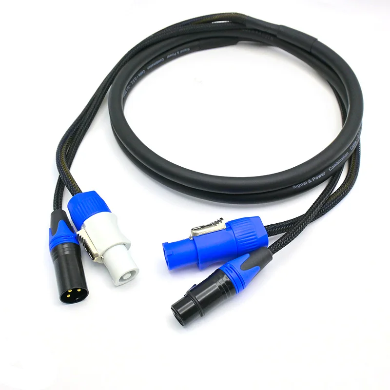 Powercon XLR Audio Combi Cable 1m 1.5m 2m 3m 5m 8m 10m Stage Lighting Power Con DMX Signal Combo Cable for Speaker Moving Head image 2
