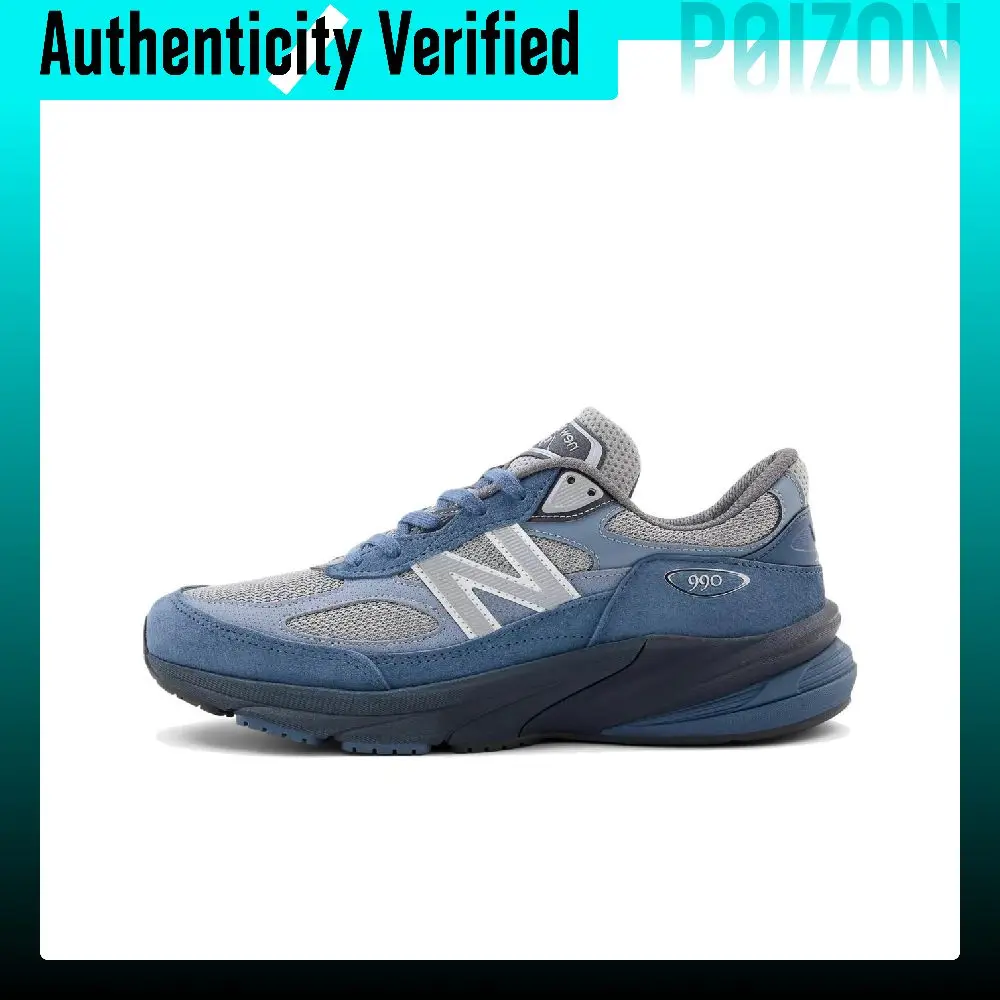 New Balance NB 990 V6 Running Shoes Unisex Low-top Vintage Indigo U990LT6