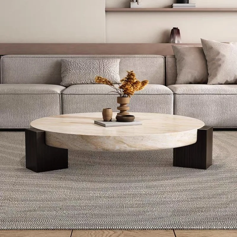 

Coffee Table Living Room Small Apartment Light Luxury Modern Home Creative Art Round Nordic