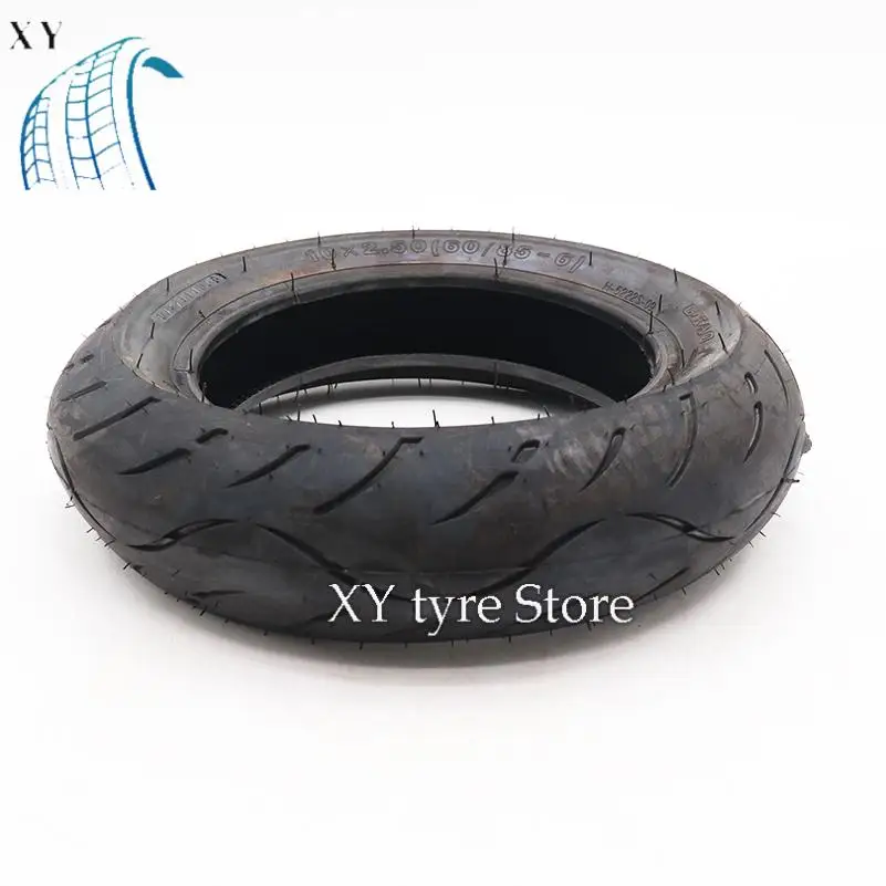 إطارات 10 بوصة 10x2.50 60/85-6 سميكة ومقاومة للاهتراء، مناسبة لاستبدال إطارات السكوتر الكهربائي