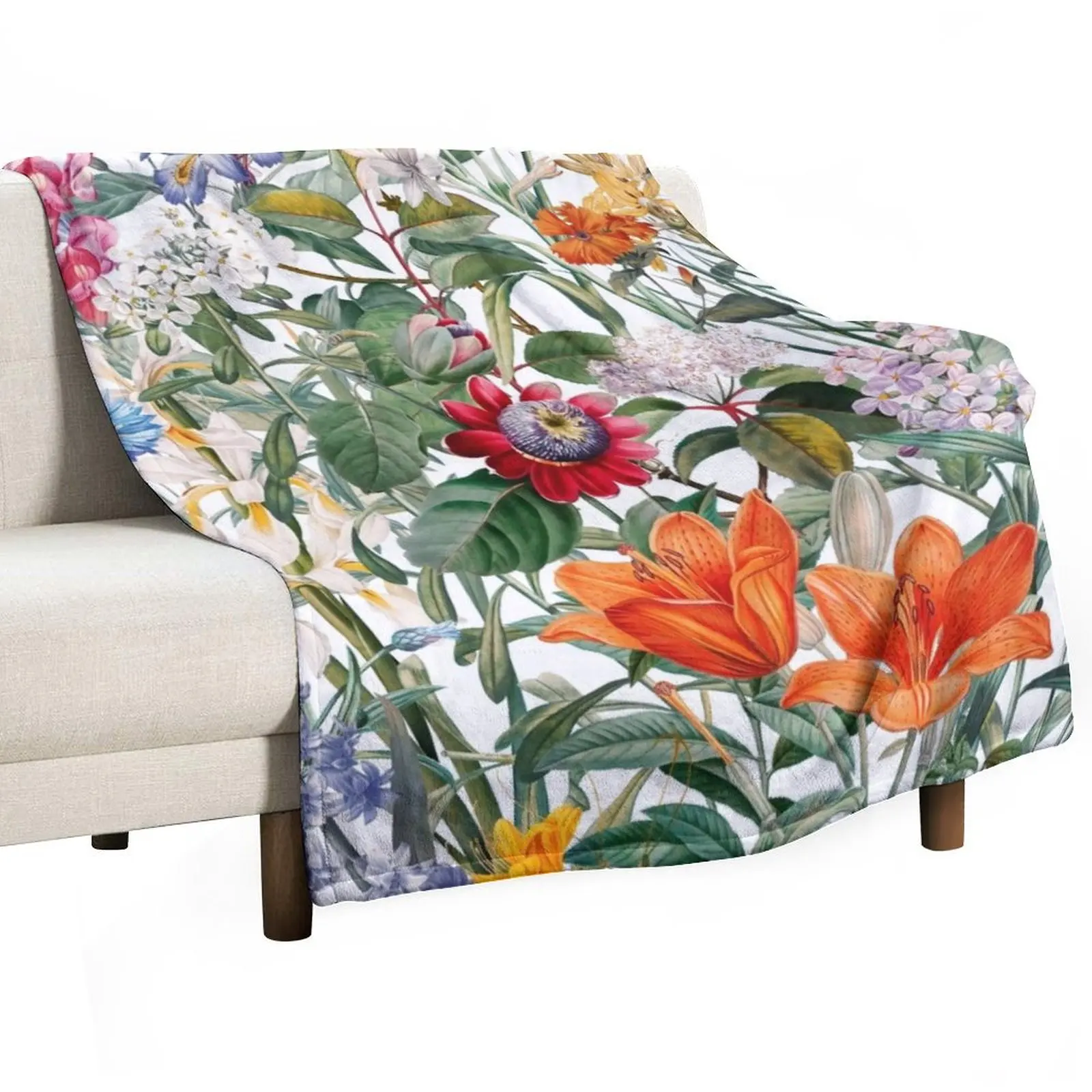 

Vintage Garden IX Throw Blanket anime Weighted For Decorative Sofa Blankets