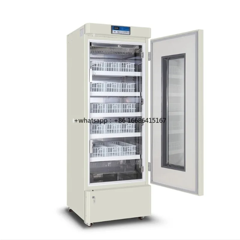 4 +/-1 Degree 268L Upright Bank Refrigerator For Lab Hospital