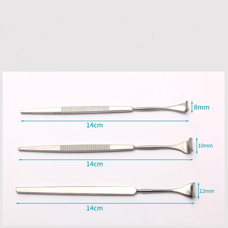 أداة العين من التيتانيوم للجراحة ، نوع مجرفة محسنة ، كاحل الجفن ، أداة بلاستيكية مزدوجة الجفن