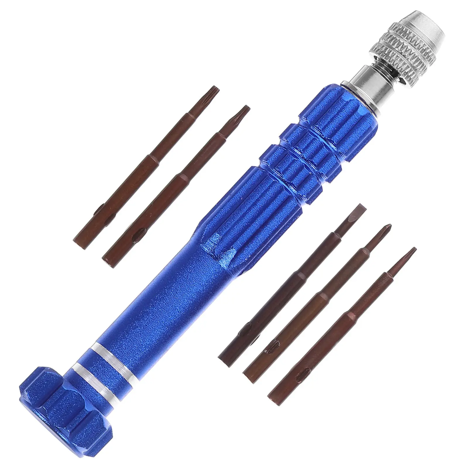 1Set Screwdriver Repair Tool Kit Detachable Heads Precision Multifunction Eyeglass Phone Watch Repair Compact Portable
