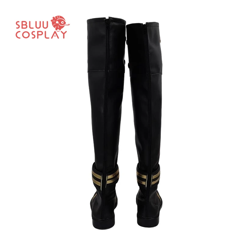 SBluuCosplay 게임 LOL Caitlyn Kiramman 코스프레 신발 남성 여성 할로윈 파티 테마 이벤트 맞춤 제작 부츠