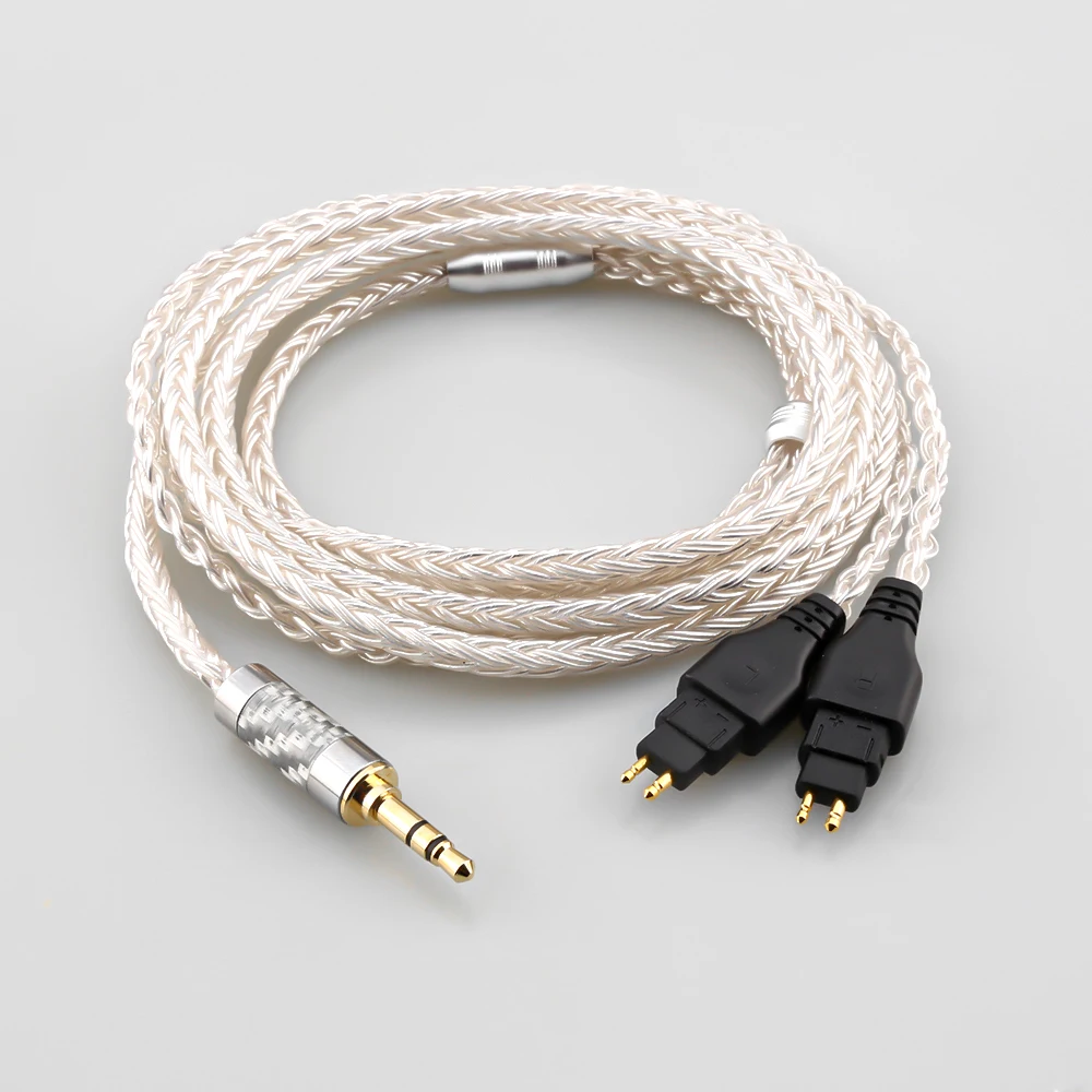 audiocrast 16 Kerne 99 % versilbertes 2,5 mm 3,5 mm symmetrisches XLR-Kopfhörerkabel für Sennheiser HD580 HD600 HD650 HDxxx HD660S HD58x HD6xx 4