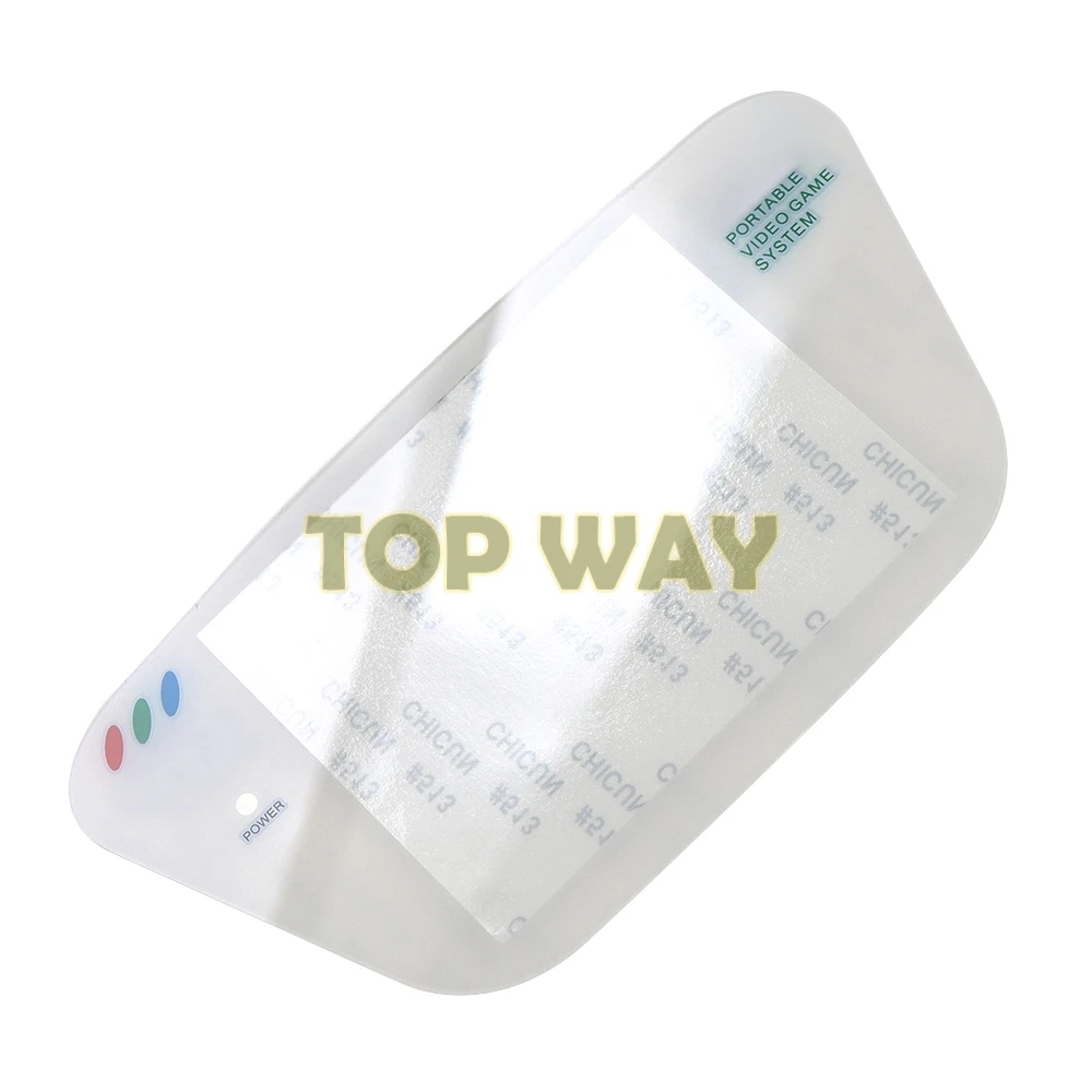 10 قطعة أبيض أسود لـ Sega Game Gear استبدال واقي شاشة بلاستيكي غطاء عدسة للبلاستيك GG