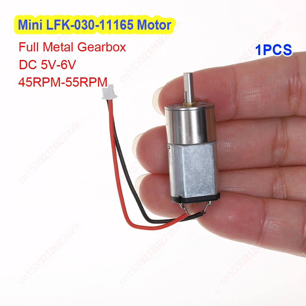 Full Metal Gearbox Reducer Motor DC 5V 6V Slow Speed Mini LFK-030-11165 Gear Motor Large Torque for Robot Toy Smart Home