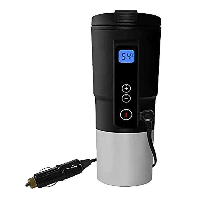 

12V 410ML Digital Display Electric Hot Water Vacuum Cup Thermostat Car Home Temperature Control Heating Mug Kettle