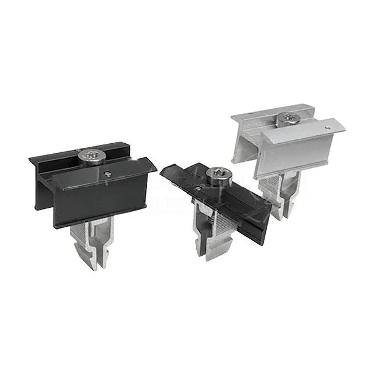 

Aluminum Solar Panel Clamp End Clip Mounting Roof Structure - Roof Mount Clamp for Solar Panels