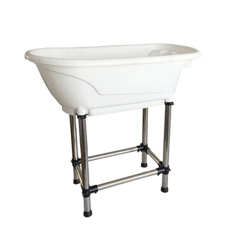 Elevated Pet Washing Station UV Protected Plastic Dog Bathtub For Small Pets