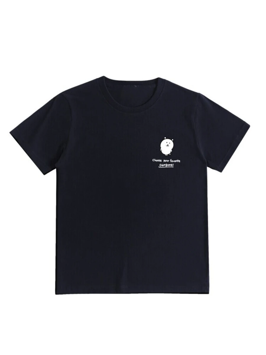 Self-deprecating Bear Short-sleeved T-shirt with A Small Eight-dimensional Design for Summer