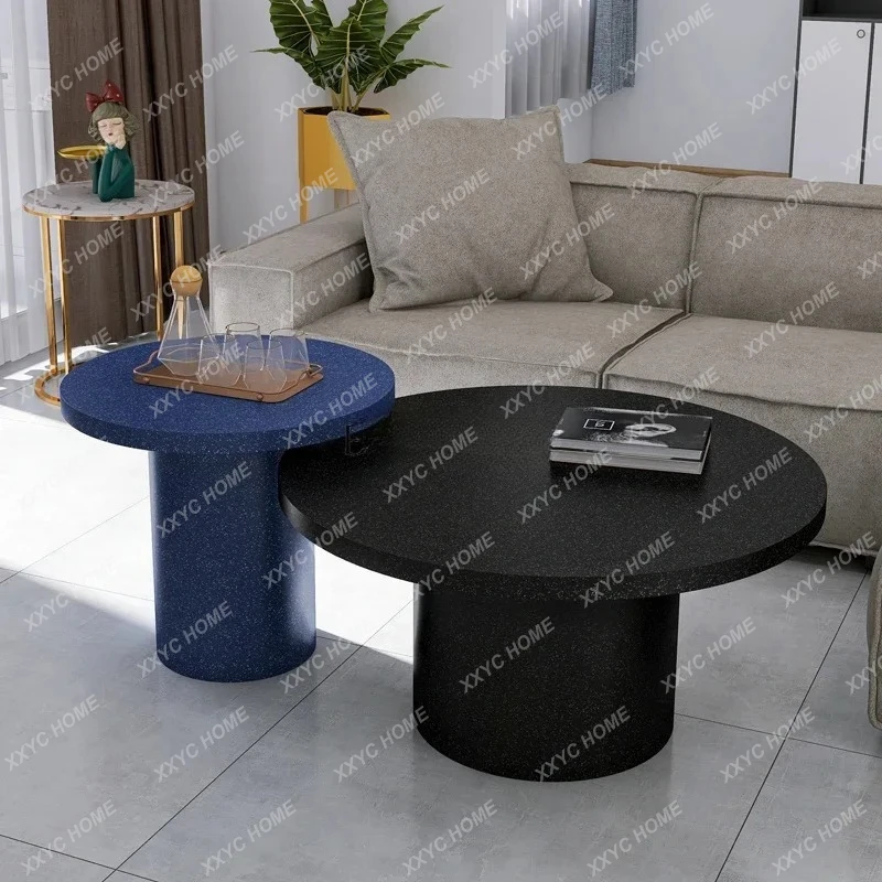 

X-S Light luxury modern simple small round table terrazzo sofa edge several sizes combination HG