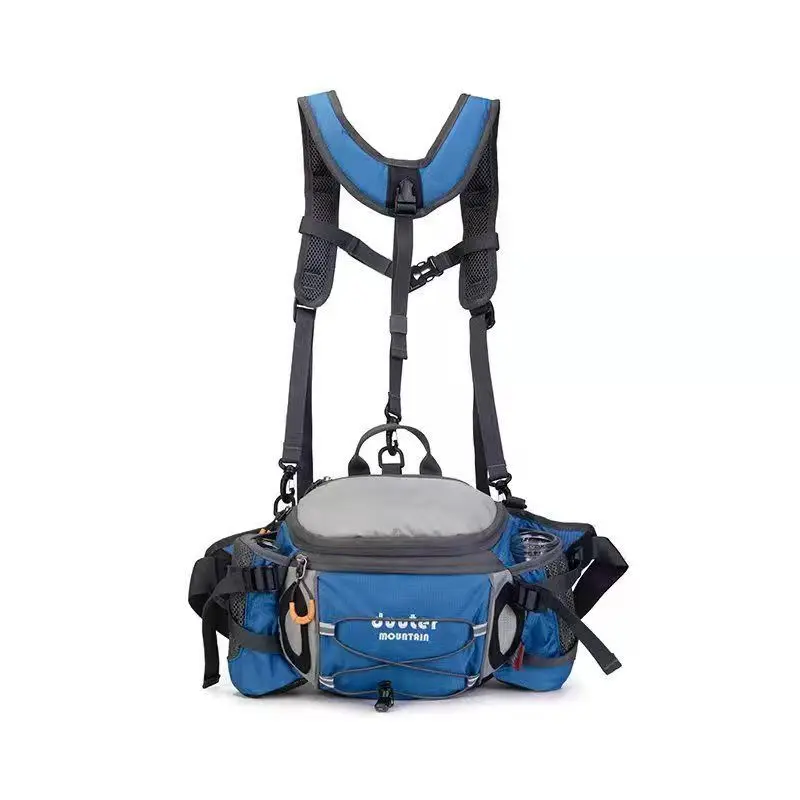 10L Outdoor Waterproof Waist/Chest Bag, High-Quality Nylon, with Shoulder Strap, Easy Carry, Fits Water Bottle, for Hiking, Spo