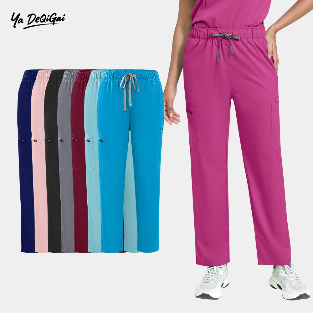 Verpleegkundigen Medische Rechte Chirurgische Broek Apotheek Laboratorium Kliniek Werkbroek Unisex Ziekenhuisaccessoires Tandarts Veterinaire Broek