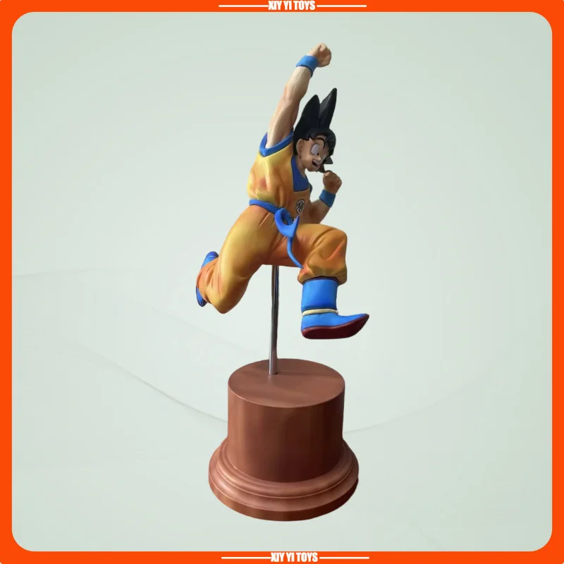 

Коллекционная фигурка аниме-персонажа Гоку из Dragon Ball, 25 см, прыгающий, для декора рабочего стола, украшение, игрушка, подарок для фанатов