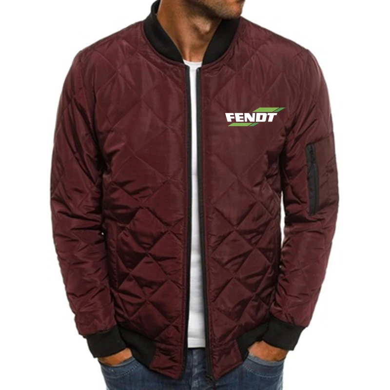 

Autumn Winter New FENDT Print Custom Made Men Zipper Jacket Pocket Cotton Clothes Casual Warm Man Down Jackets Solid Color Coat