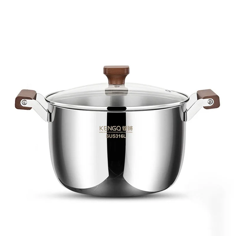 Premium Stainless Steel Cookware Set Household 316 Stainless Steel Stock & Soup Pot Stew Pot for Kitchen Cooking