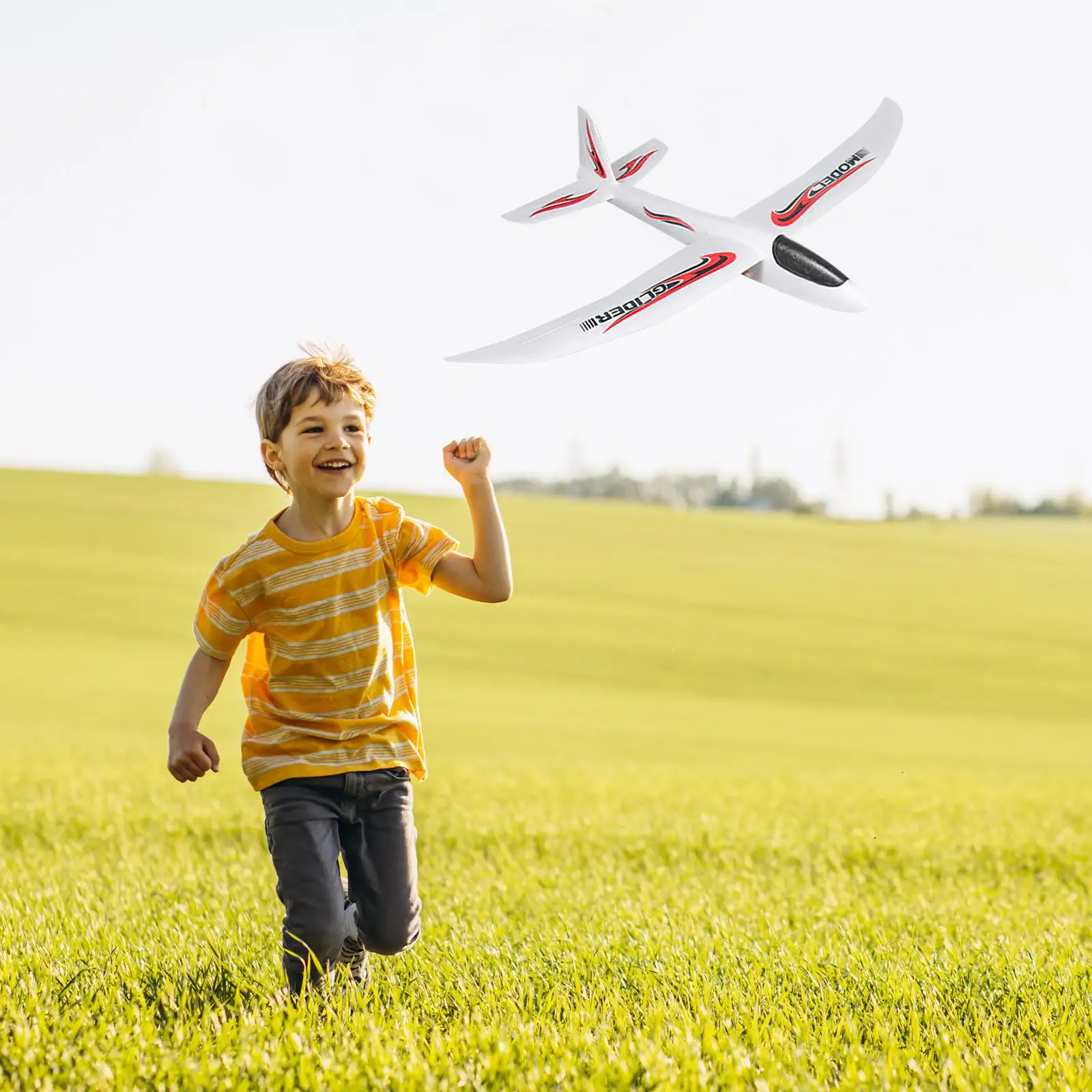 

99cm Large Foam Plane Glider Hand Throwing Airplane Children's Plane Glider Bubble Planes Outdoor Sports tool Kids Airplane Gift