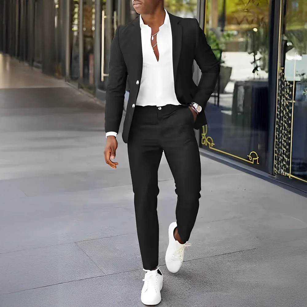 

New Stylish Fashion Wedding Suit Business Men Suits With Custom Your Logo Cheap Price Men Business Suit