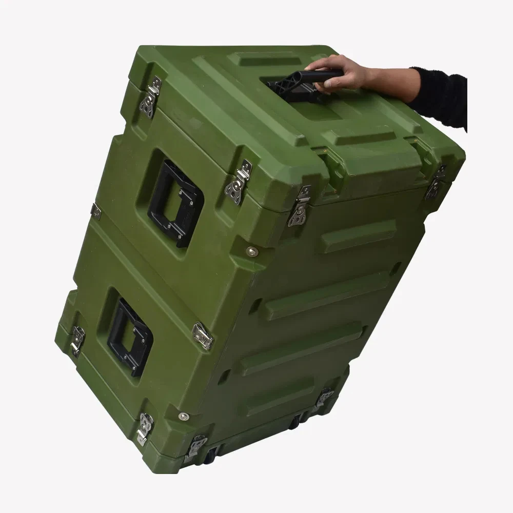 

Heavy Duty Rugged Rotomolded Waterproof Shockproof 8u Rack Mount Case