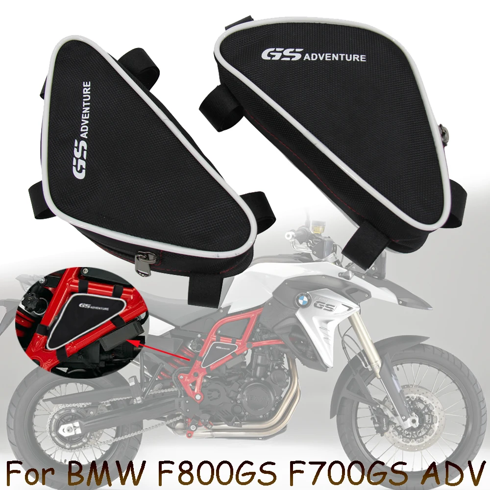 Cadre de boîte à outils de moto, Crash Bar Bags, Placement d\'outils, Sac de voyage, Sac de dégager, BMW F800GS, F700GS, Adventure, F 800GS, F 700GS