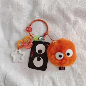 可愛毛絨煤炭鑰匙扣卡通精靈娃娃吊墜耳機盒掛飾女士包包飾品汽車鑰匙配件 8 最佳銷售 神隱少女鑰匙扣 - №8
