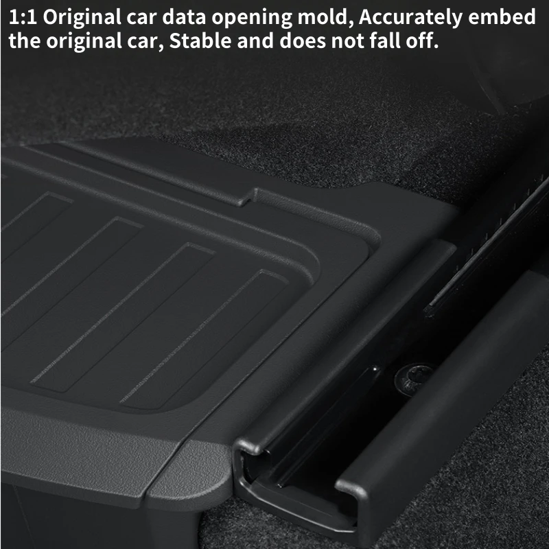 For Tesla Model Y Juniper / Launch 2025 Rear Center Console Floor Storage Box TPE Backseat Organizer Tray Interior Accessories image 3