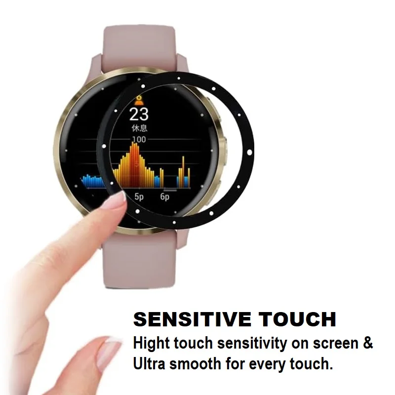 3ชิ้น3D ป้องกันหน้าจอขอบโค้งมนสำหรับ Garmin venu 3/venu สมาร์ทวอทช์ฝาครอบเต็มรูปแบบฟิล์มป้องกันนุ่มป้องกันรอยขีดข่วน