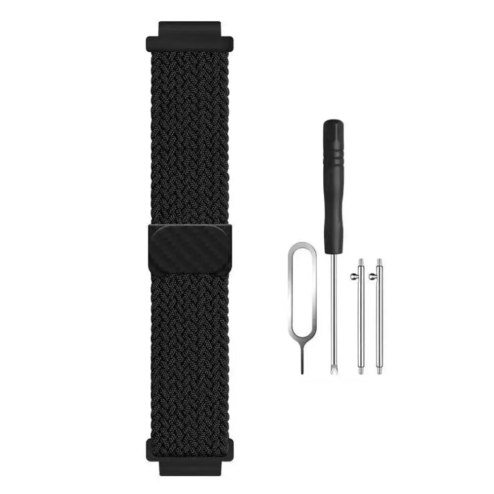 Universelles magnetisches Smartwatch-Nylonarmband mit Schnalle für Kinder 15/16/17mm Atmungsaktives, verstellbares, elastisches Ersatzarmband – Detail 37