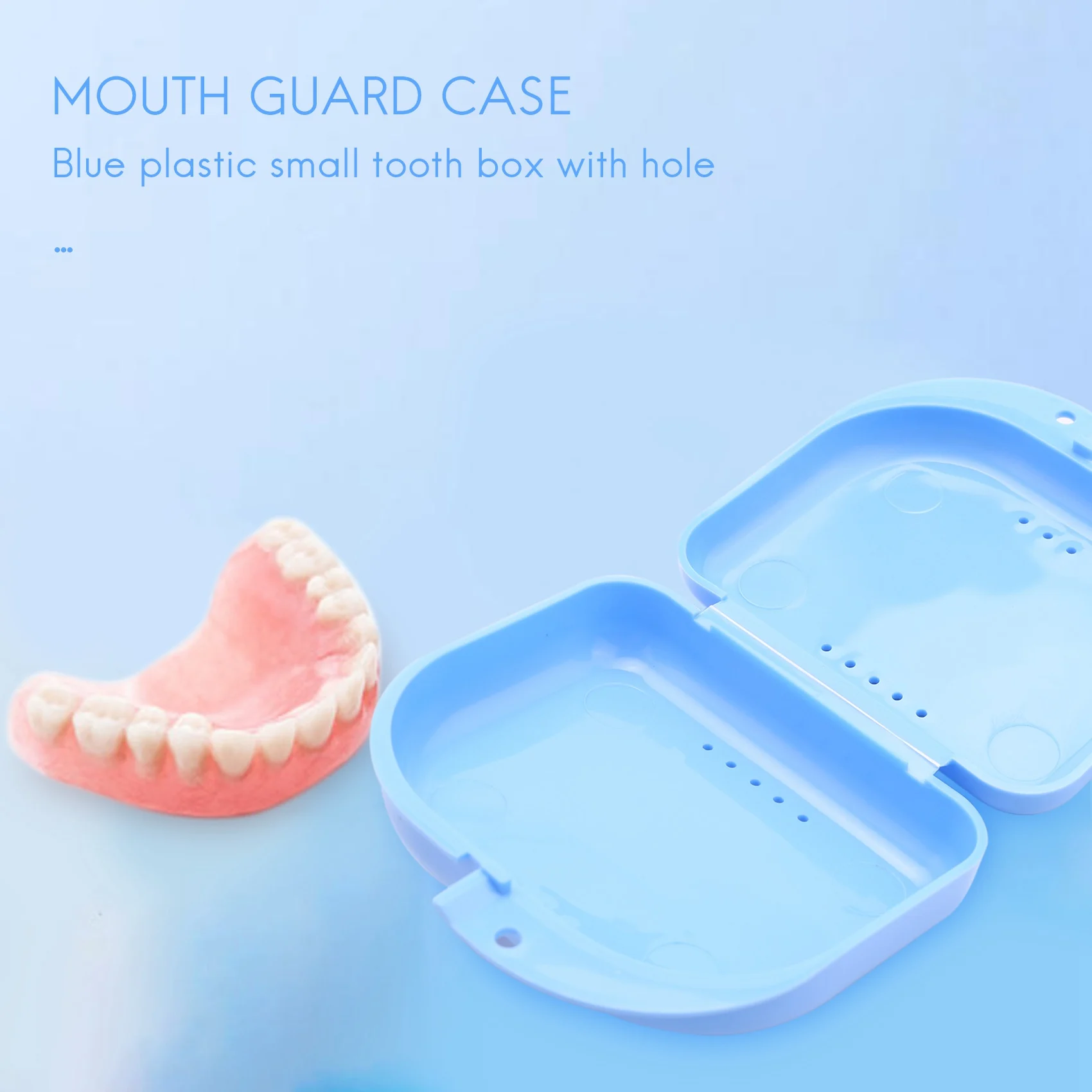 AT77 Retainer Case 5Pcs Mouth Guard Case Orthodontic Dental Retainer Box Denture Storage Container