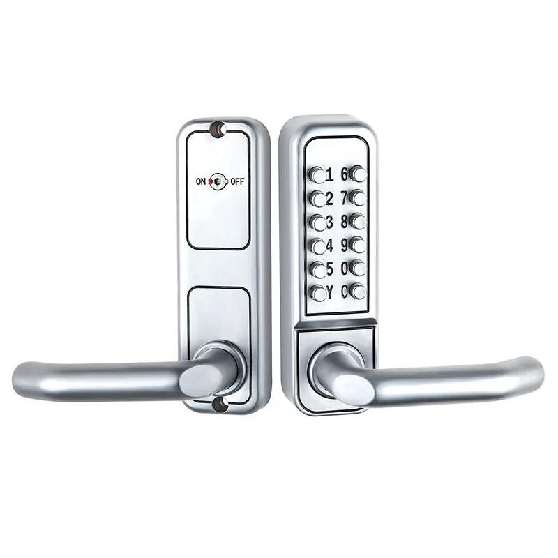 3rd Easy to Set Password Lock Zinc Alloy Keyless Entrry Door Lock Mechanical Lever Handle L ock For Exterior Gate