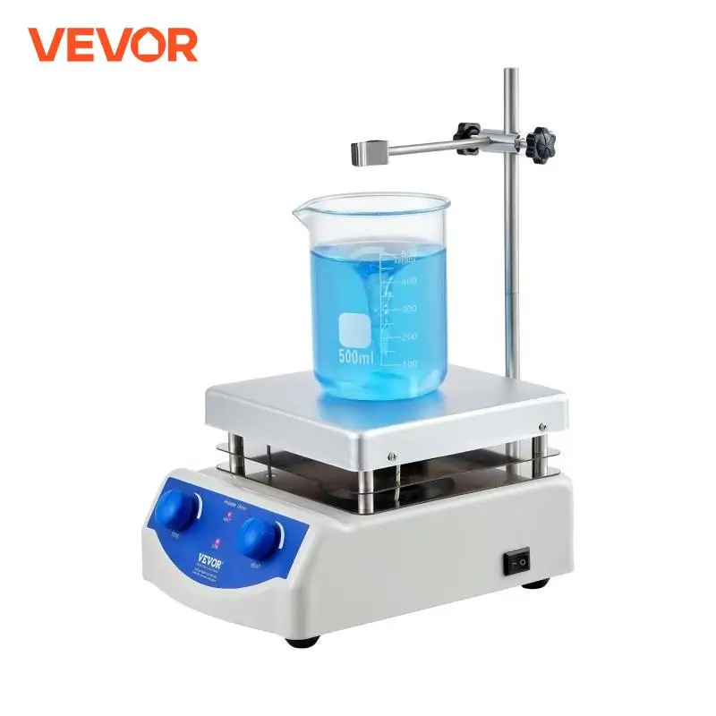 VEVOR Magnetic Stirrer Hot Plate 0-1500/2000 RPM Hot Plate w/ Magnetic Stirrer 2L/3L/5L/20L Hot Plate Stirrer Stir Bars Included