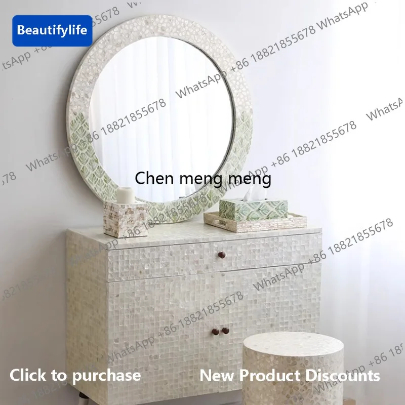 Espejo de Pared Vintage z5556, Espejo Pequeño Estético para Baño, Espejo de Maquillaje Moderno, Espejo de Cuerpo Entero, Decoración para el Hogar