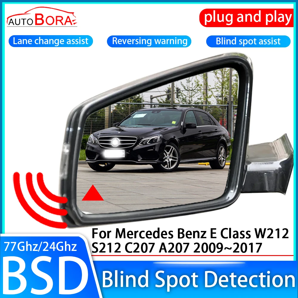 Car Blind Spot Detection System BSD Sensor Drive Rear Mirror Monitoring for Mercedes Benz E Class W212 S212 C207 A207 2009~2017