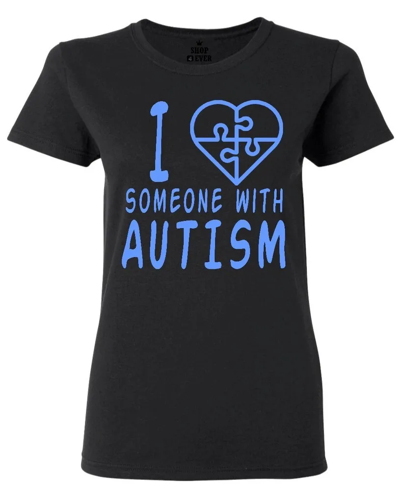 

I Love Someone With Autism Women's T-Shirt Autism Awareness Month Shirts