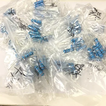 ホール抵抗付きメタル固定キット,1%,22r〜1mオーム,2ワット,23種類の新しいオリジナルセット,在庫あり,115個