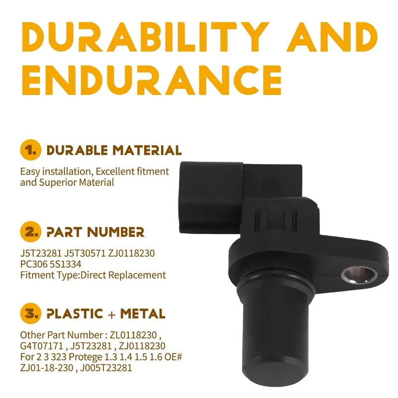 A09E-Car Engine Camshaft Position Sensor Replacement J5T23281 For Mazda 2 3 323 Protege 1.3 1.4 1.5 1.6 ZJ01-18-230