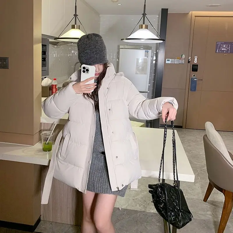 Frauen Koreanische Unten Baumwolle Frauen Koreanische Version Jacke Warme Puffer Jacken 2026 Neue Herbst Winter Mode Lässig Mit Kapuze Weibliche