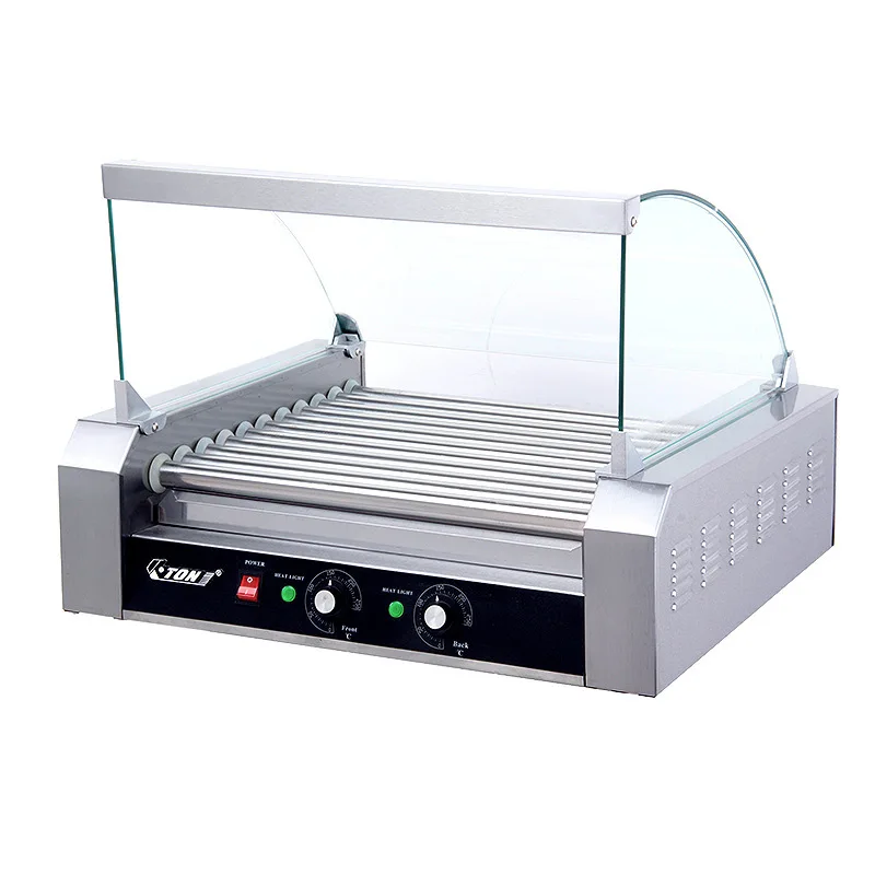 

Hot dog machine Crispy sausage grilling machine Automatic night market stall commercial 7 stick rolling