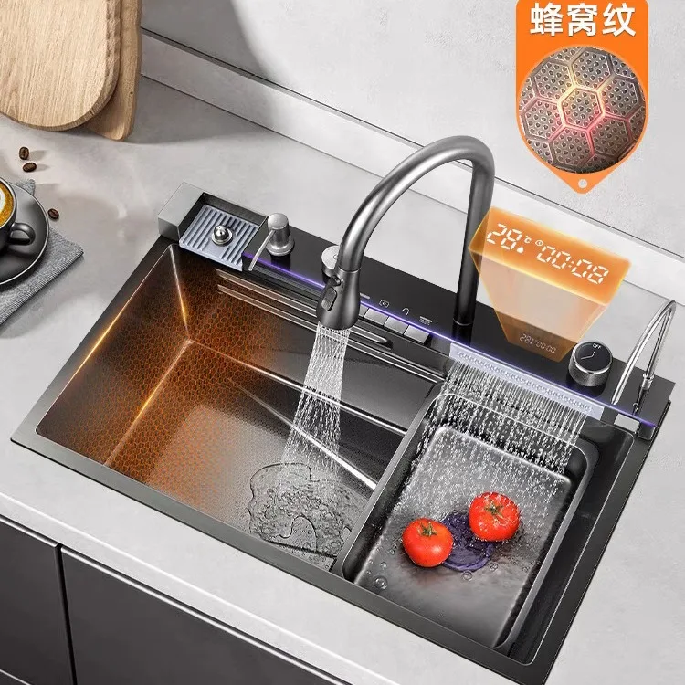 Sink, gun gray, single tank, stainless steel, vegetable basin, kitchen dishwashing