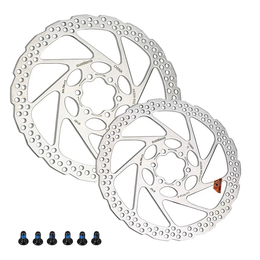 AliExpress MTB Disc Brake Rotor 160mm 180mm SM-RT56 Bicycle Brake Disc MTB Hydraulic Brake Disc Rotor Road Mountain Bike Parts With 6 bolts