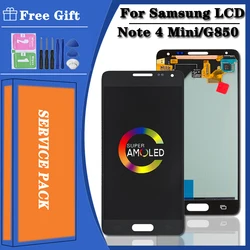 New for Samsung  Alpha G850F lcd Display Touch Screen Digitizer for  Alpha (S801) G850 LCD Note 4 mini Display