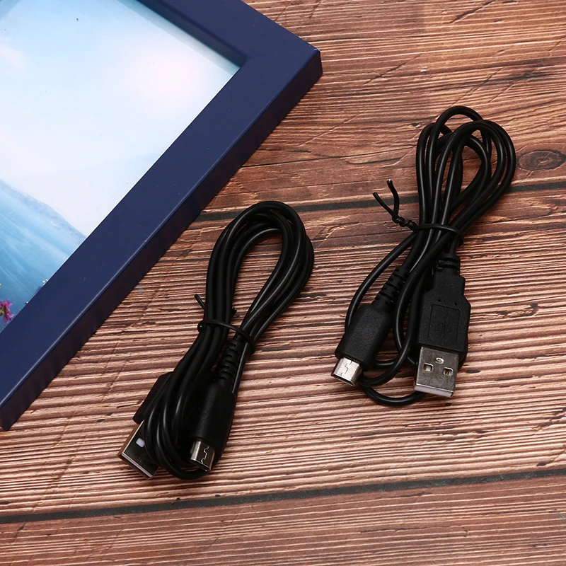 1PCS 1.2 meters Black  DS Lite NDSL DSL USB Charging Power Charger Cable Lead Wire Adapter For NS