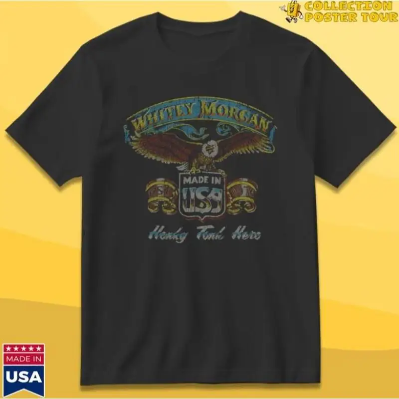 Whitey Morgan Honkey Tonk Hero T Shirt All Size